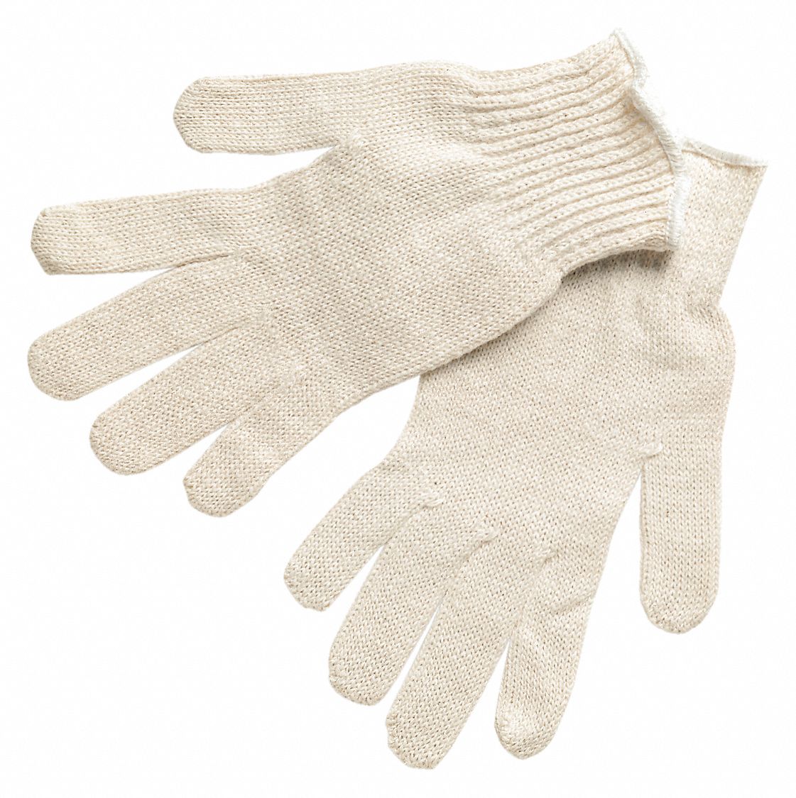 Knit Gloves, 9-3/4", S, Gray, PK12