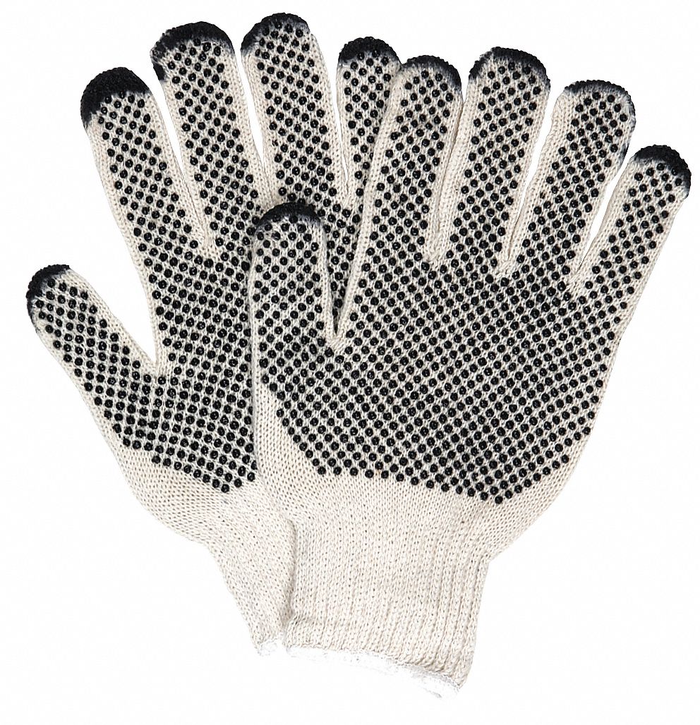 Regular Weight Cotton Poly Pvc Do, L, PK12