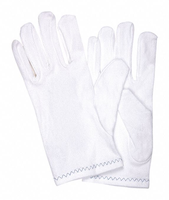MCR SAFETY Knit Gloves, L, White, White, PK 12 26H5498771L Grainger
