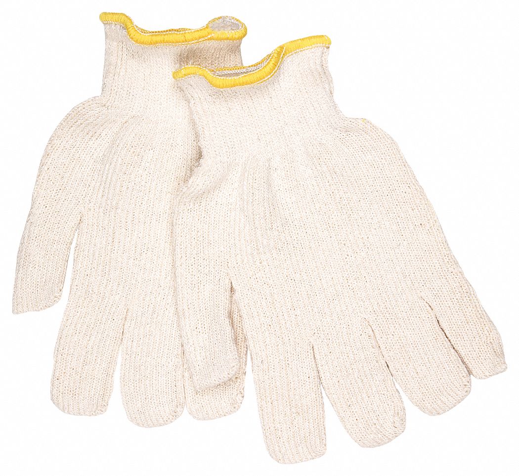 Knit Gloves, S, Beige, PK12
