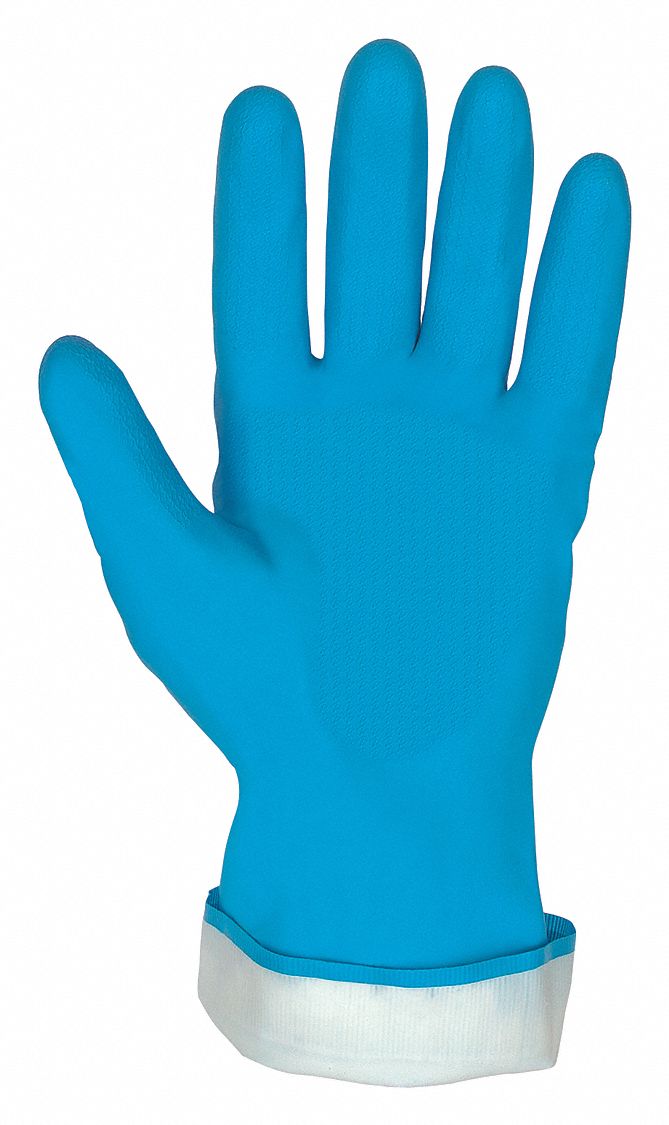 DISPOSABLE GLOVES, BLUE, 2XS, 9, LATEX, INDUSTRIAL