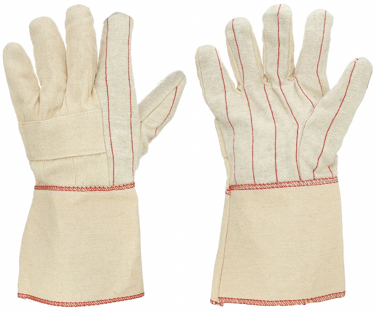Knit Gloves: L ( 9 ), Glove Hand Protection, Uncoated, 500°F Max Temp, Cotton, 1 PR