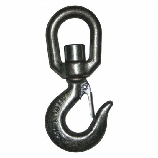 For 22MW67/22MW68, Lifting Hook with Safety Latch, 2 t - 26JX52