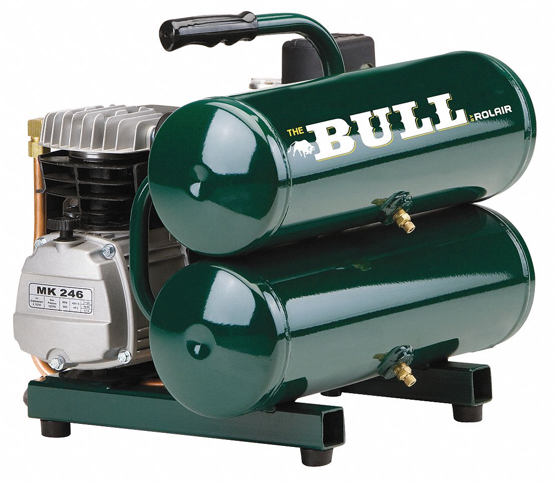 Rolair FC2002 Rolair Portable Air Compressor Oil Lubricated, 4.3 gal