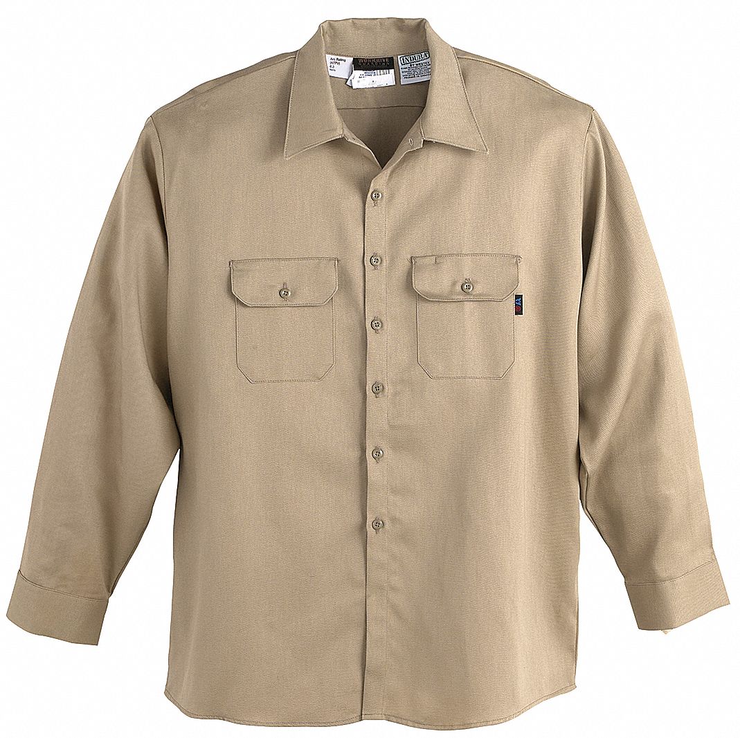 Flame-Resistant Collared Shirt - Grainger