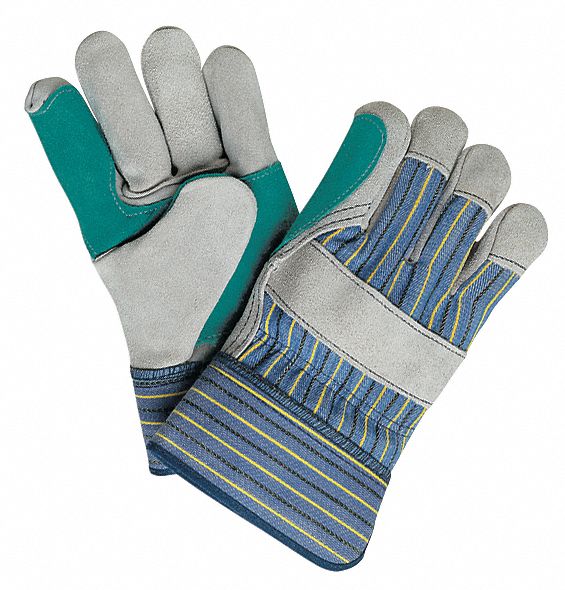 MCR SAFETY, S ( 7 ), Double Palm, Leather Gloves - 26K047|1411S - Grainger