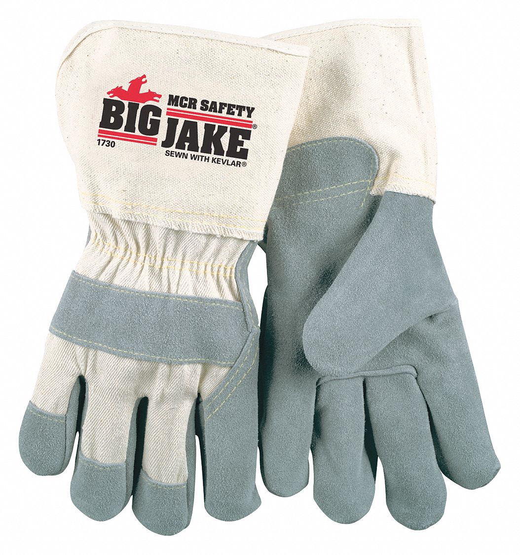 Leather Palm 4.5 Gauntlet Duck, XL, PK12