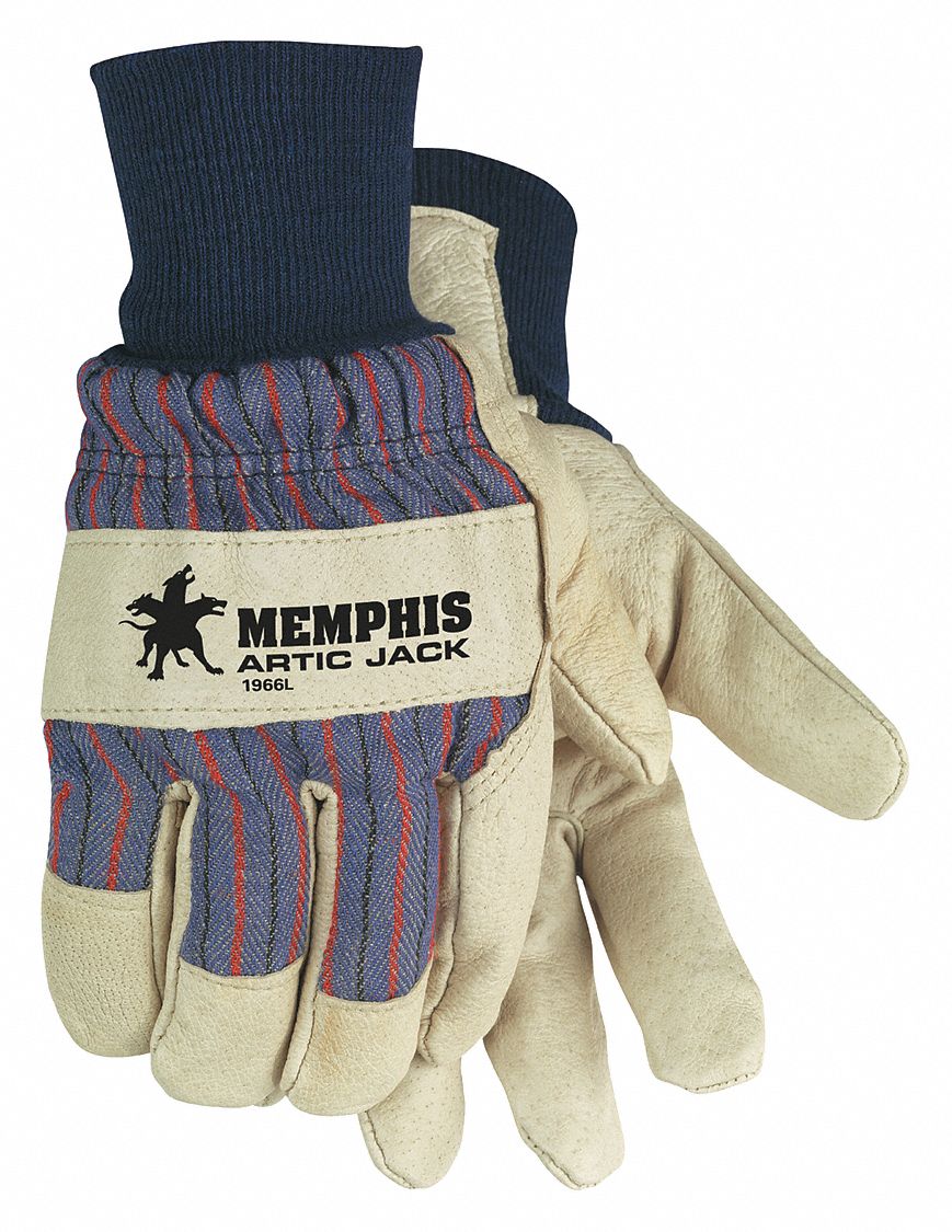 Pigskin Leather Palm Gunn Pattern, L, PK12