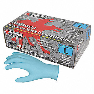 DISPOSABLE GLOVES, FOOD-GRADE, XL (10), 4 MIL, POWDERED, NITRILE, 1,000 PK