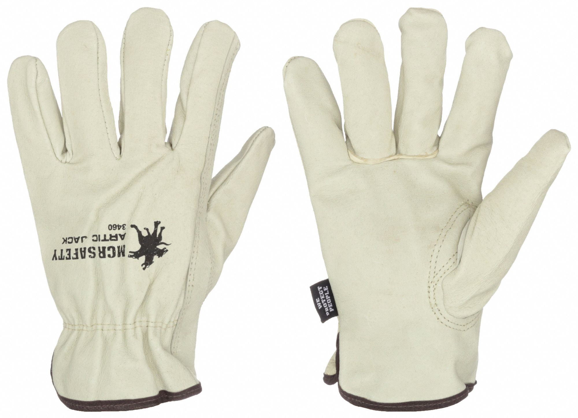 Leather Gloves: L ( 9 ), Premium, Drivers Glove, Pigskin, Keystone Thumb, Beige, 12 PK