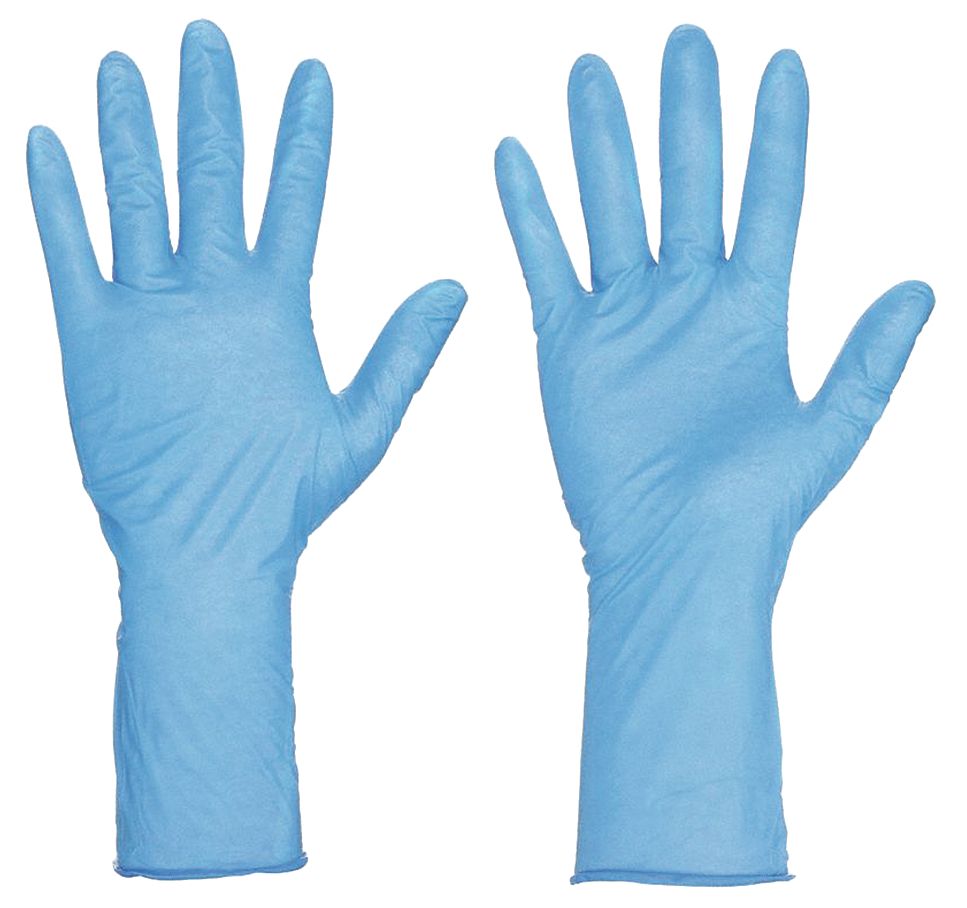 MCR Safety Rough Natural Rubber Latex Coated Gloves, Glove Size: S, Blue 6852S