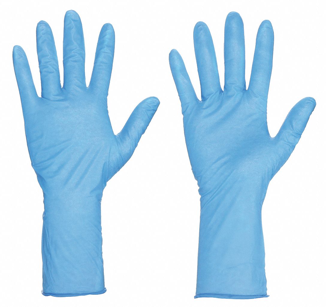 Disposable Gloves: Chemical-Resistant/Medical-Grade, S ( 7 ), 6 mil, Nitrile, 1, 000 PK