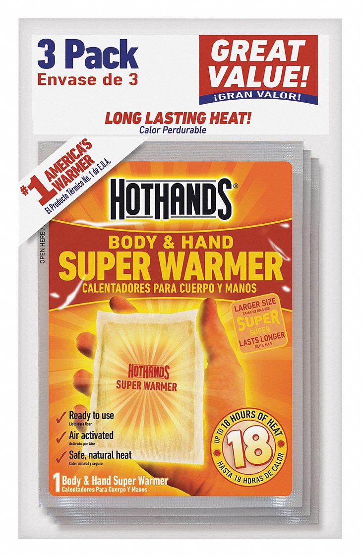 Hand Warmer 5in x 3-3/4 in PK3