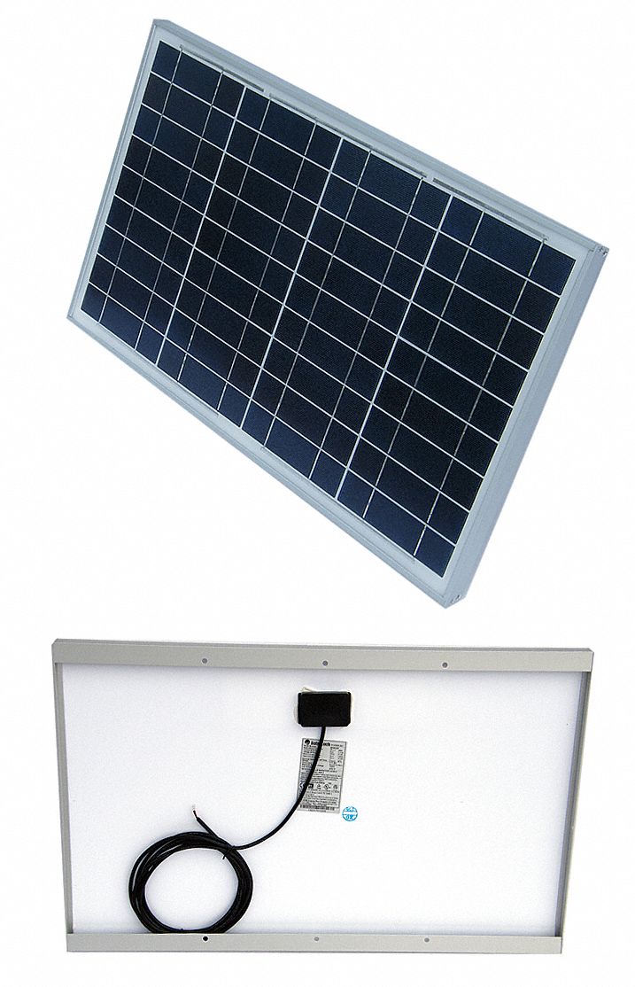 SOLARTECH POWER, 30 W Max Power Point, 36 Cells, Solar Panel - 26KH43 ...