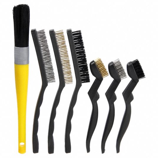 OIL EATER, For Water-Based Solution Base Type, (7) Brushes, Parts Washer  Brush - 26KJ27