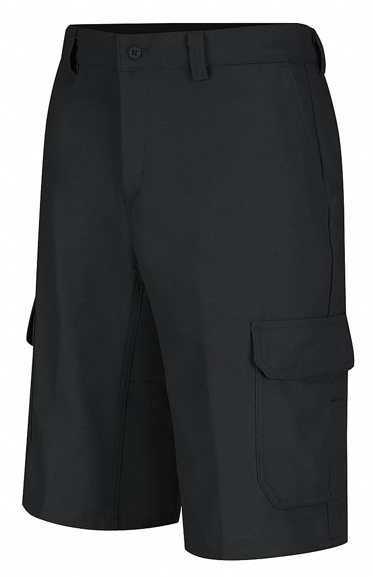 26KM74 - Cargo Shorts Black Cotton/Polyester