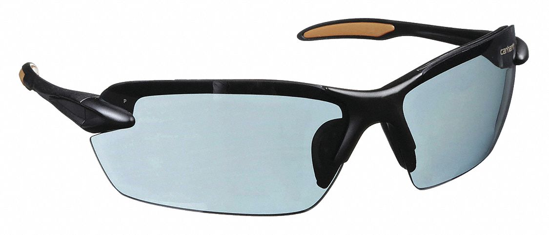 LUNETTES DE SÉCURITÉ, DEMI-MONTURE, ENVELOPPANTES, PC/NYLON, ANTIRAYURES, NOIR/GRIS, M, CSA, UNISEXE
