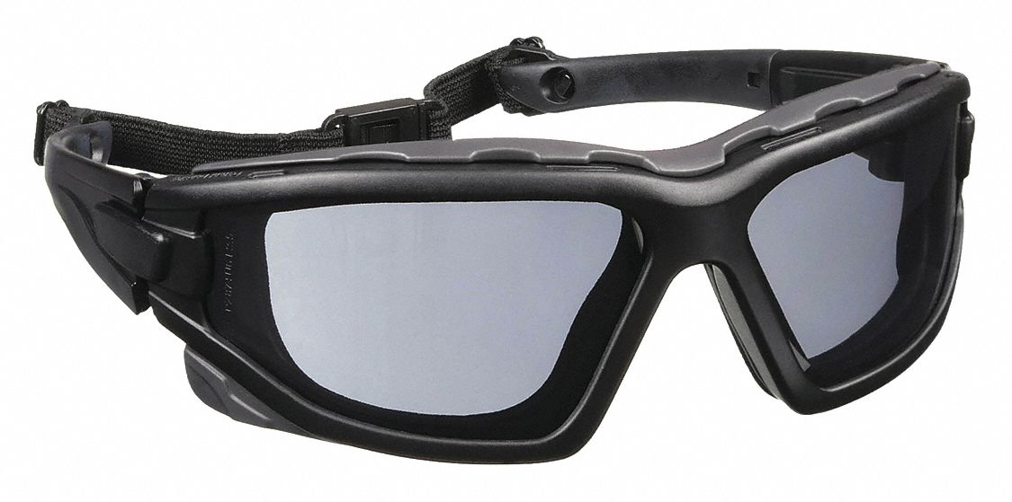 Pyramex V3G Safety Goggles, Black Strap/Temples/Gray Anti