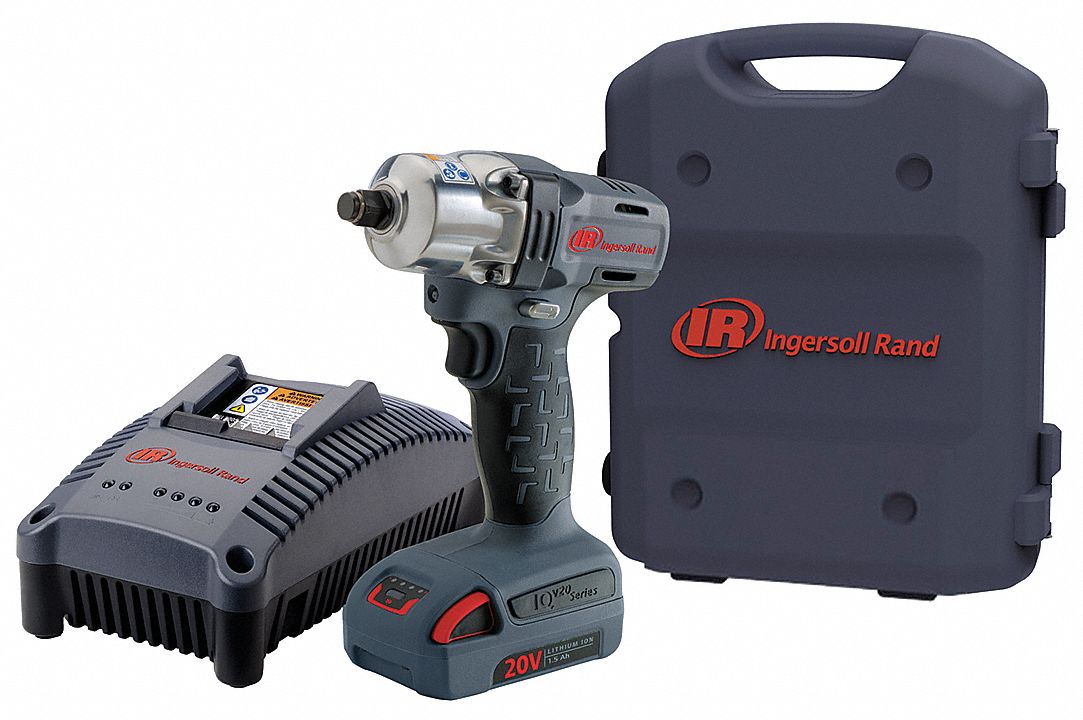 INGERSOLL RAND Cordless, Impact Wrench, 20V DC, 180 ftlb Breakaway