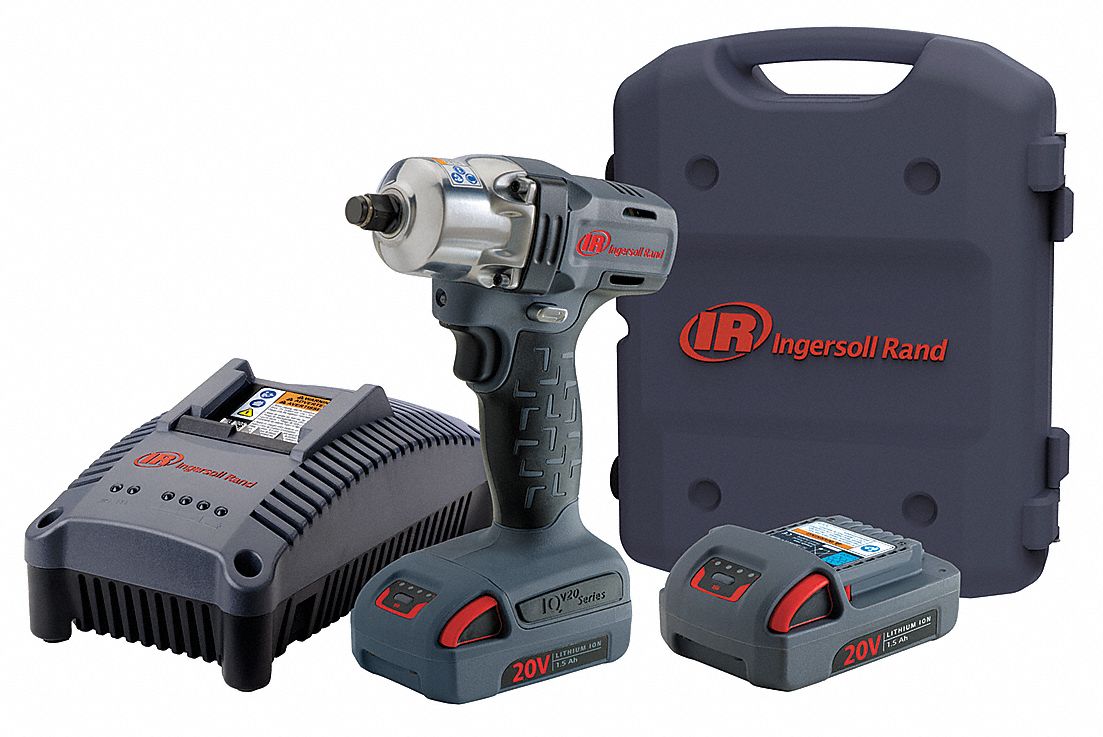 INGERSOLL RAND Cordless, Impact Wrench, 20V DC, 190 ftlb Breakaway