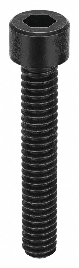 Socket Head Cap Screw: #3-48 Thread Size, 5/8 in Lg, Std, Black Oxide, Alloy Steel, 100 PK