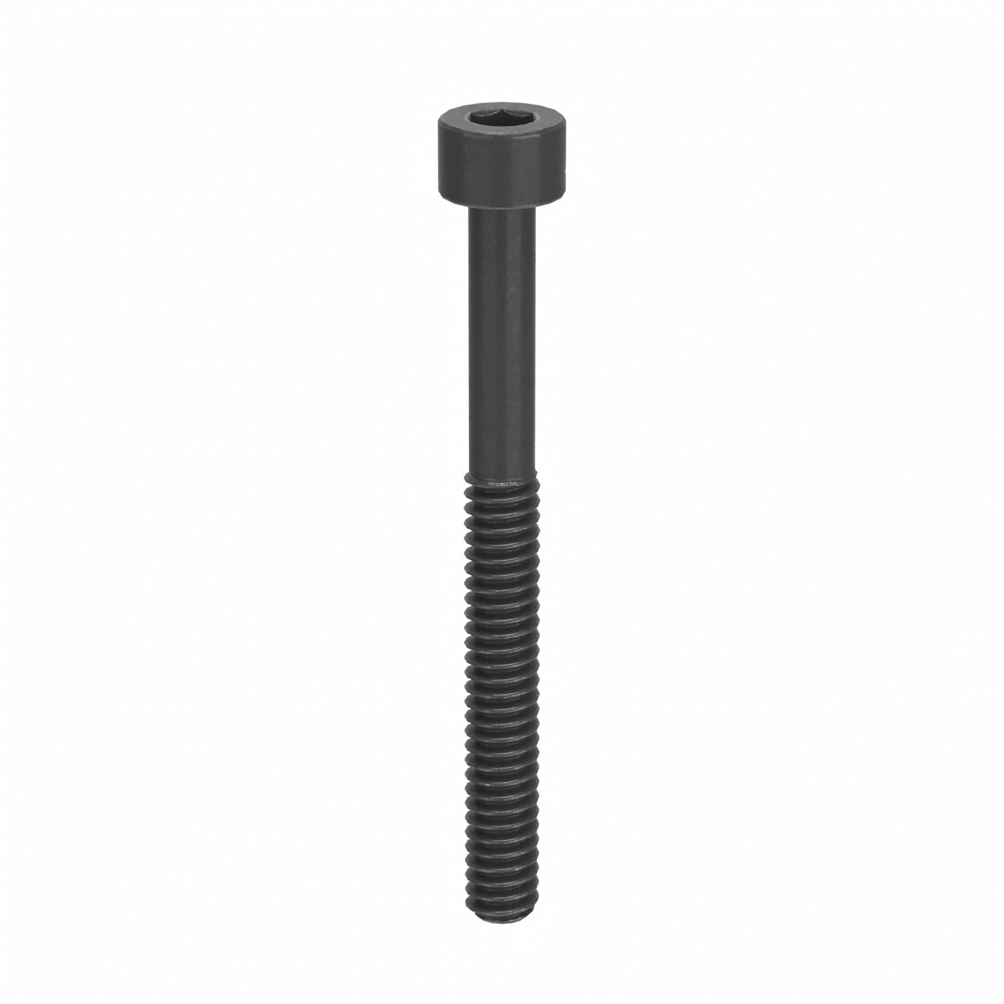 Socket Head Cap Screw: #3-48 Thread Size, 1 in Lg, Std, Black Oxide, Alloy Steel, 100 PK