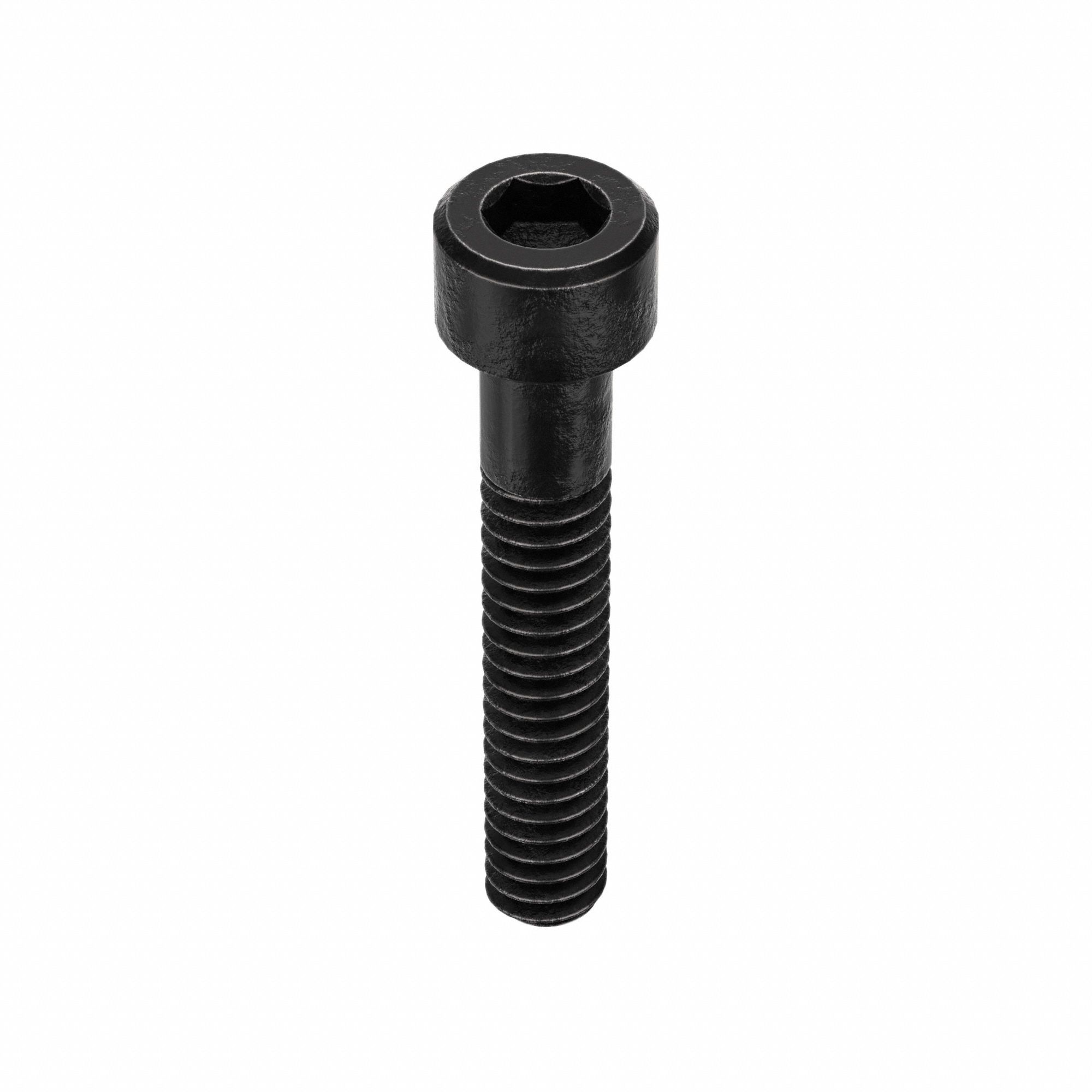 Socket Head Cap Screw: #10-24 Thread Size, 1 1/8 in Lg, Std, Black Oxide, Alloy Steel, 100 PK