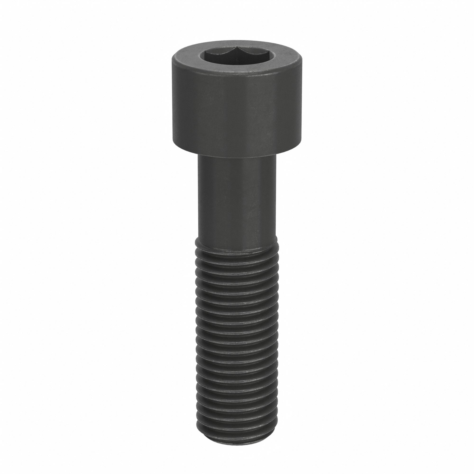 Socket Head Cap Screw: 1"-8 Thread Size, 3 3/4 in Lg, Std, Black Oxide, Alloy Steel, 5 PK