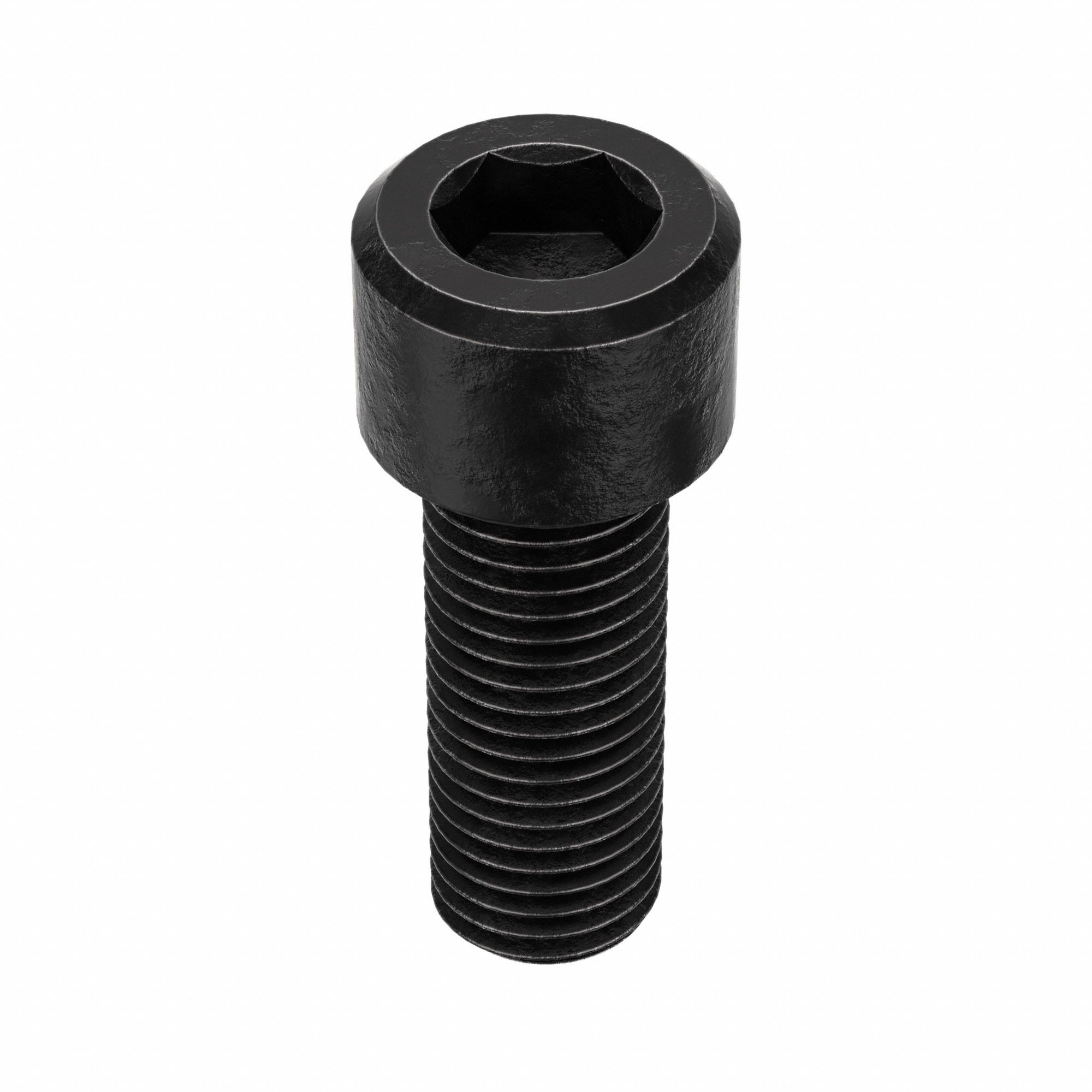 Socket Head Cap Screw: 1 1/8"-7 Thread Size, 3 in Lg, Std, Black Oxide, Alloy Steel, 7/8 in Drive