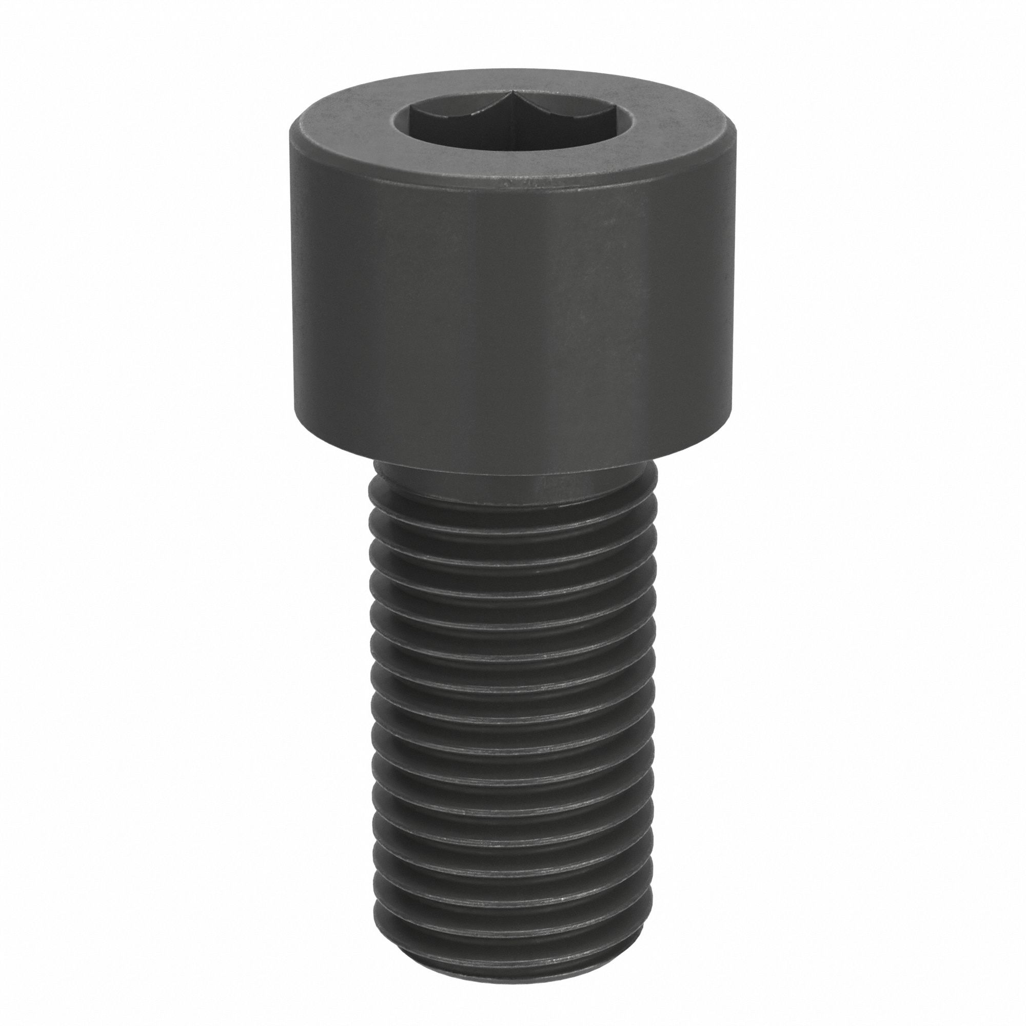 Socket Head Cap Screw: 1 1/4"-7 Thread Size, 2 1/2 in Lg, Std, Black Oxide, Alloy Steel