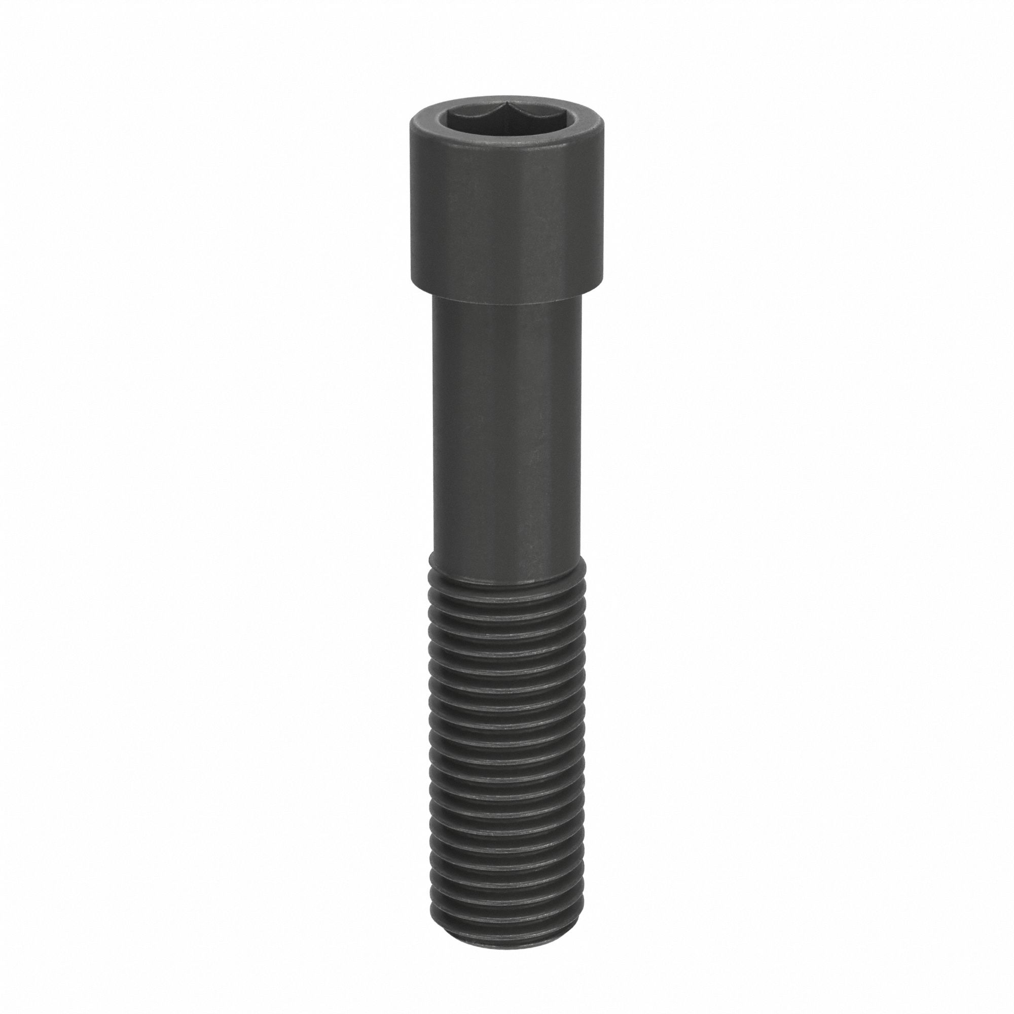 Socket Head Cap Screw: 1 3/8"-6 Thread Size, 6 in Lg, Std, Black Oxide, Alloy Steel, 1 in Drive