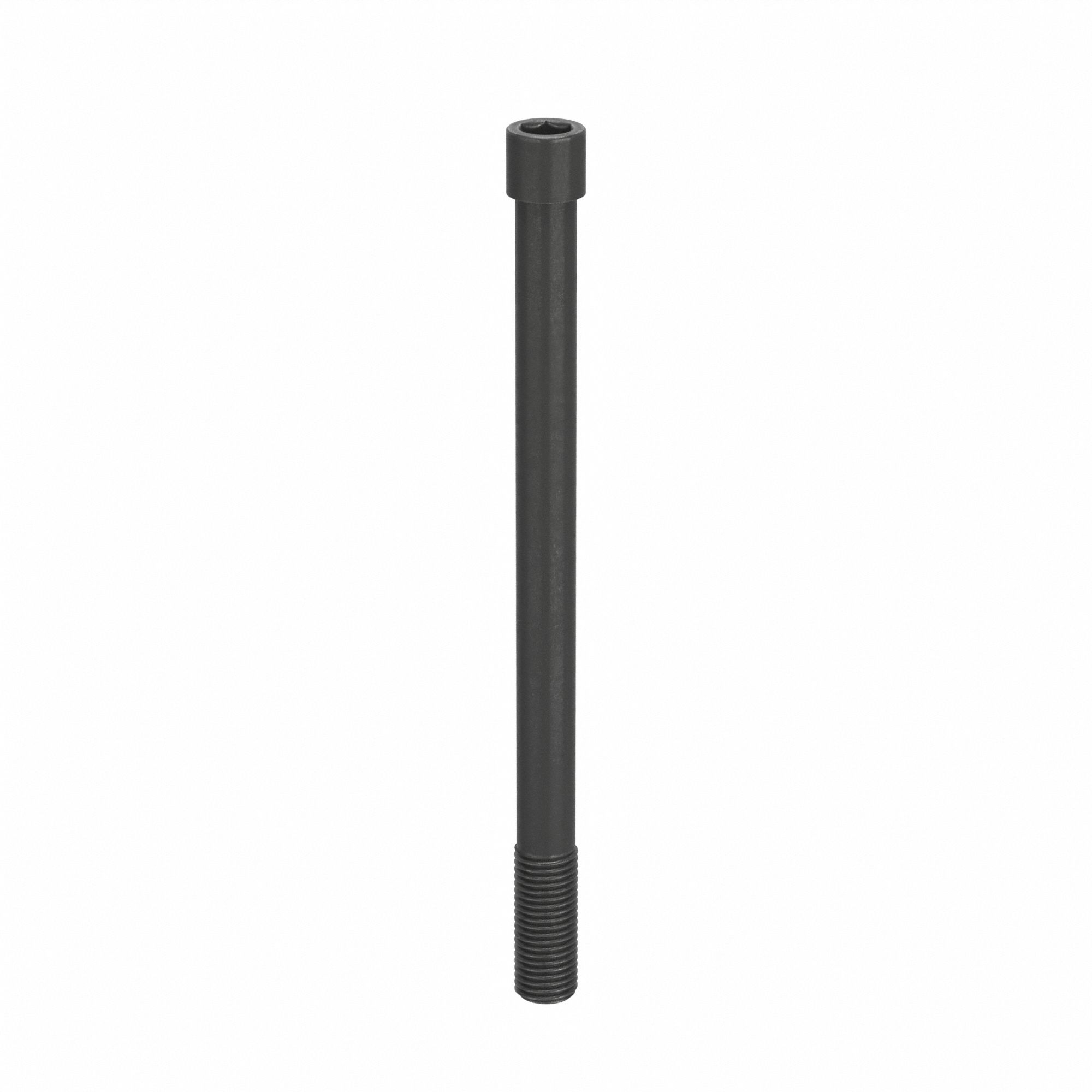 Socket Head Cap Screw: 1 3/8"-6 Thread Size, 18 in Lg, Std, Black Oxide, Alloy Steel, 1 in Drive