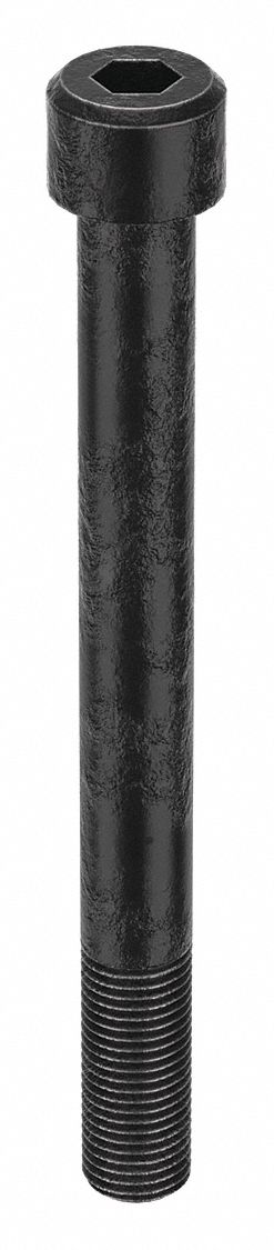 Socket Head Cap Screw: 1 1/2"-6 Thread Size, 15 in Lg, Std, Black Oxide, Alloy Steel, 1.5 in Head Ht