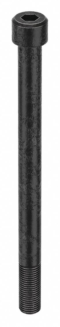 Socket Head Cap Screw: 1 1/2"-6 Thread Size, 20 in Lg, Std, Black Oxide, Alloy Steel, 1.5 in Head Ht