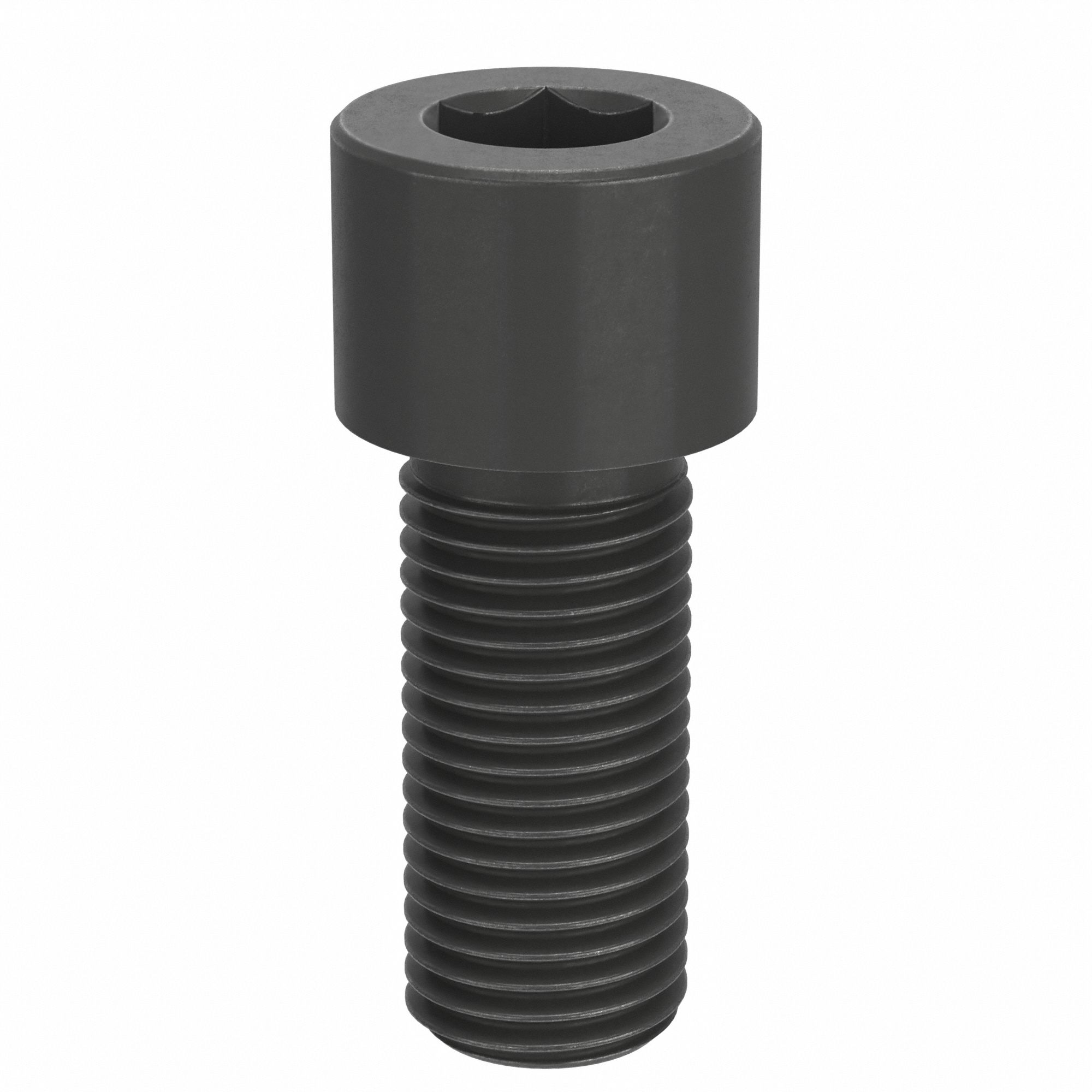 Socket Head Cap Screw: 1 3/4"-5 Thread Size, 4 in Lg, Std, Black Oxide, Alloy Steel, 1.75 in Head Ht