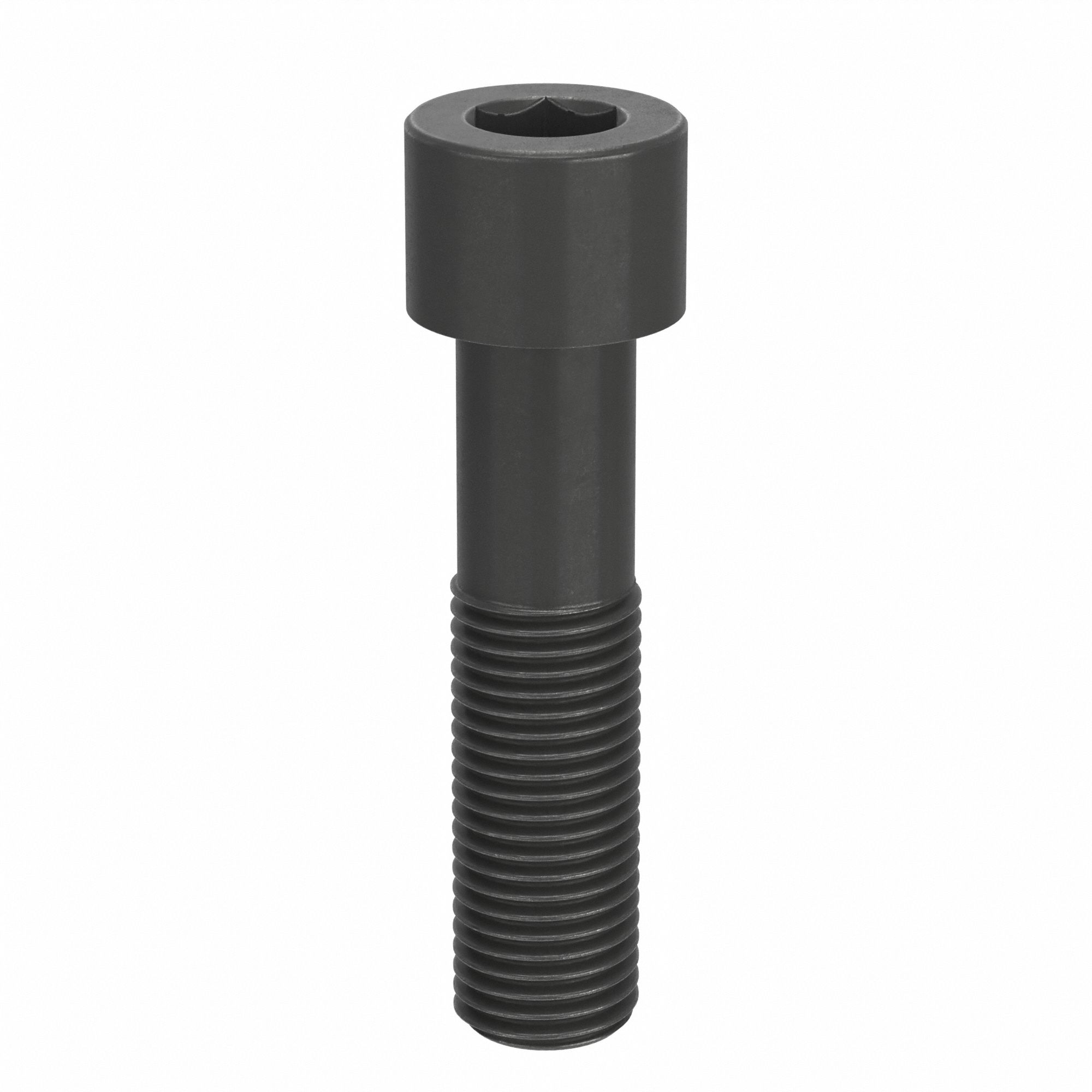 Socket Head Cap Screw: 1 3/4"-5 Thread Size, 7 in Lg, Std, Black Oxide, Alloy Steel, 1.75 in Head Ht