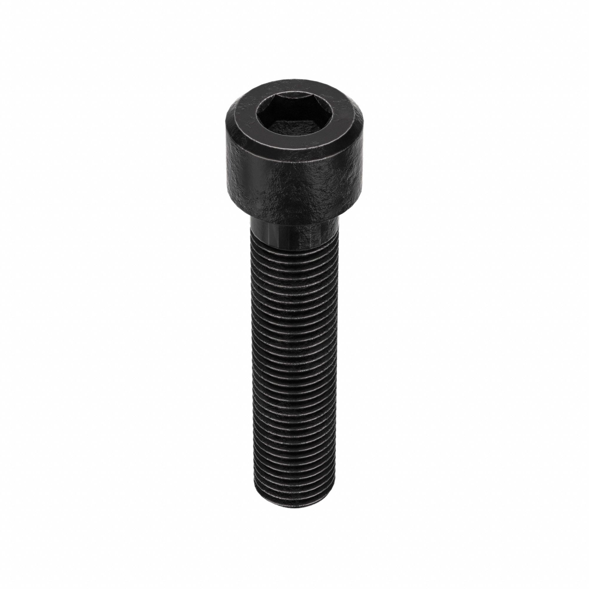 Socket Head Cap Screw: 1 3/4"-5 Thread Size, 8 in Lg, Std, Black Oxide, Alloy Steel, 1.75 in Head Ht