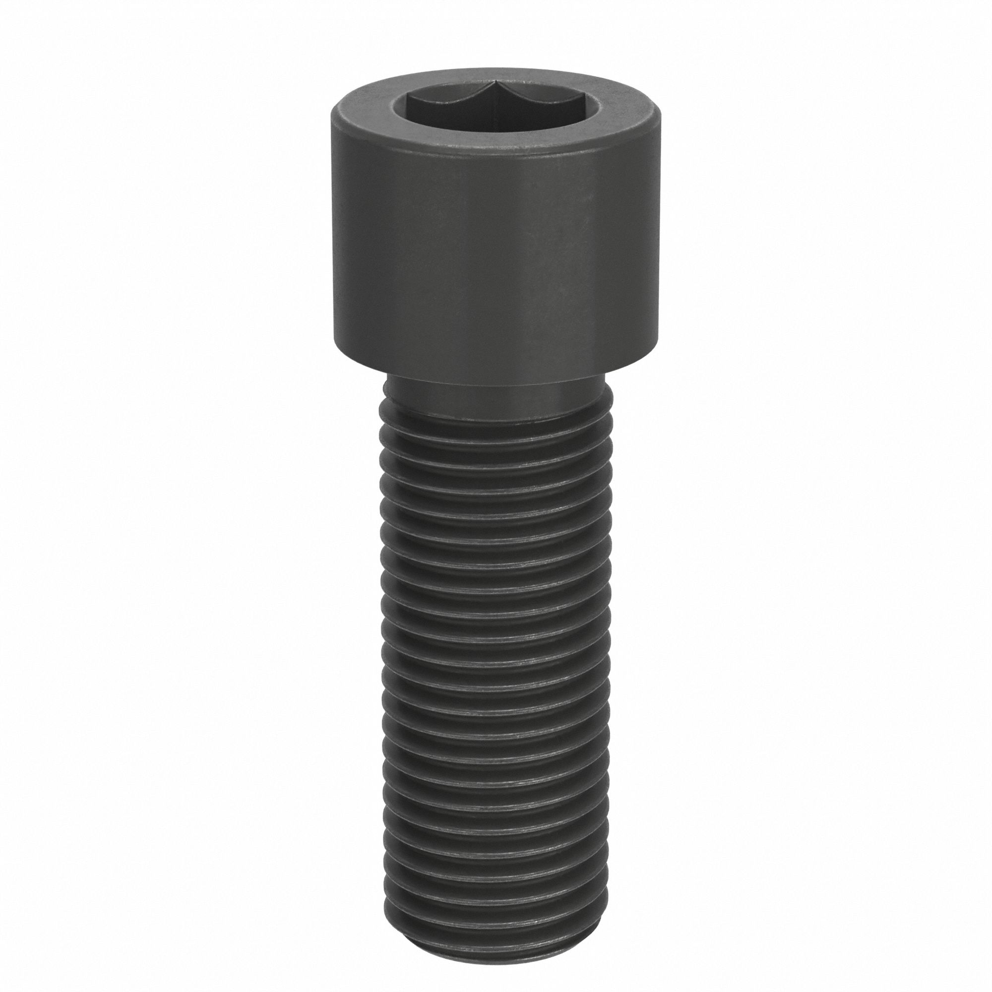 Socket Head Cap Screw: 2"-4-1/2 Thread Size, 5 1/2 in Lg, Std, Black Oxide, Alloy Steel