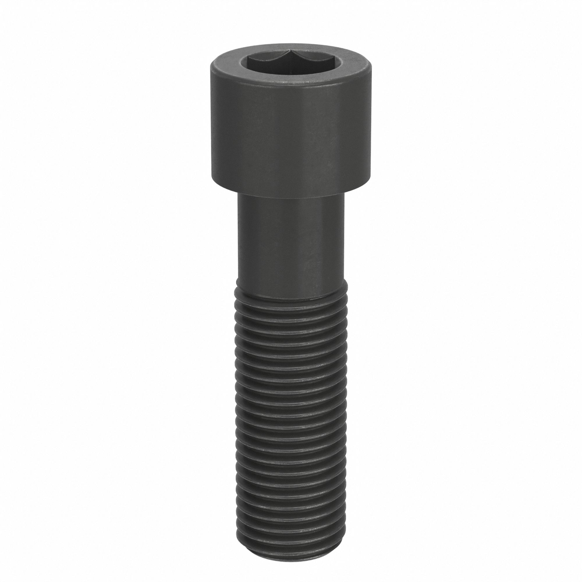 Socket Head Cap Screw: 2"-4-1/2 Thread Size, 7 in Lg, Std, Black Oxide, Alloy Steel, 2 in Head Ht