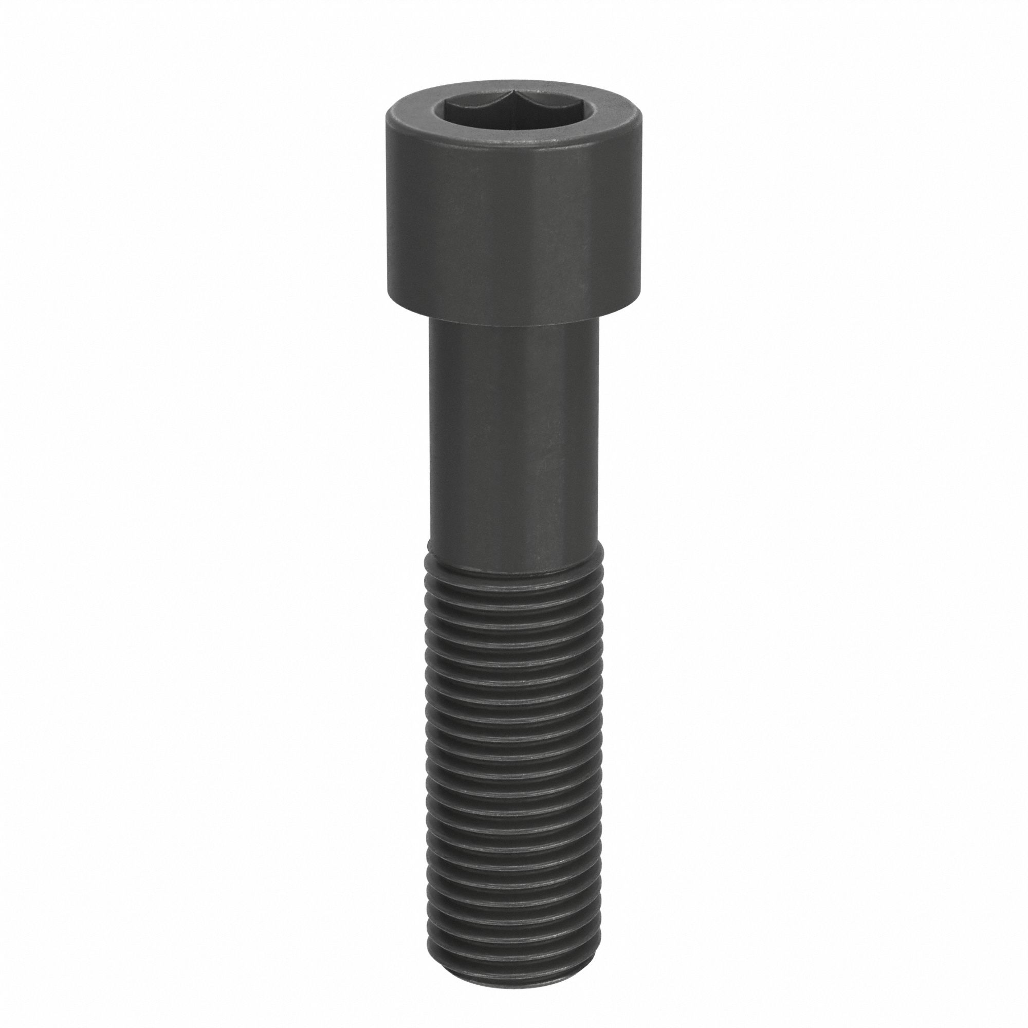 Socket Head Cap Screw: 2"-4-1/2 Thread Size, 8 in Lg, Std, Black Oxide, Alloy Steel, 2 in Head Ht