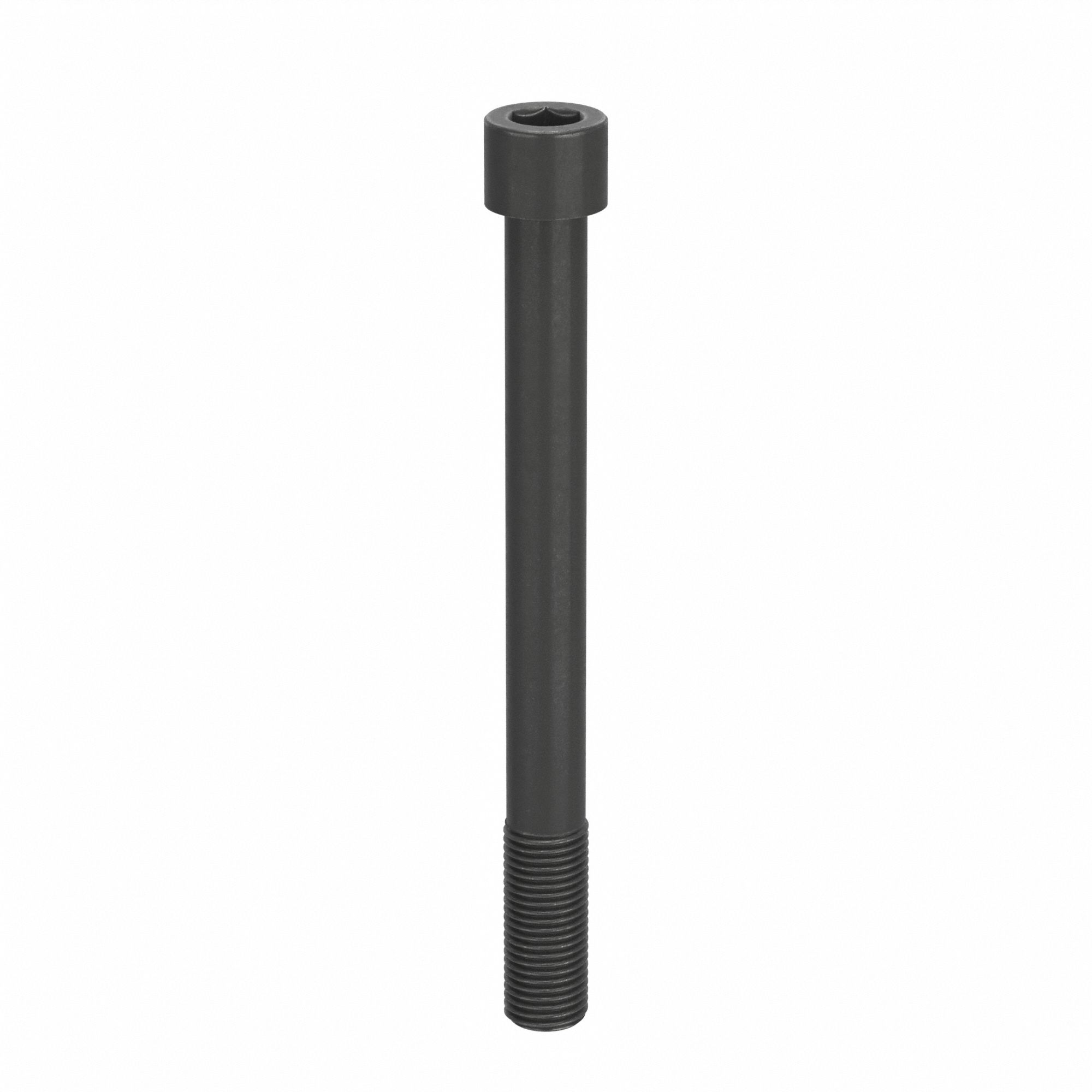 Socket Head Cap Screw: 2"-4-1/2 Thread Size, 20 in Lg, Std, Black Oxide, Alloy Steel, 2 in Head Ht