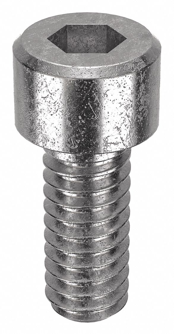 Socket Head Cap Screw: #5-40 Thread Size, 5/16 in Lg, Std, Plain, Stainless Steel, 18-8, 100 PK
