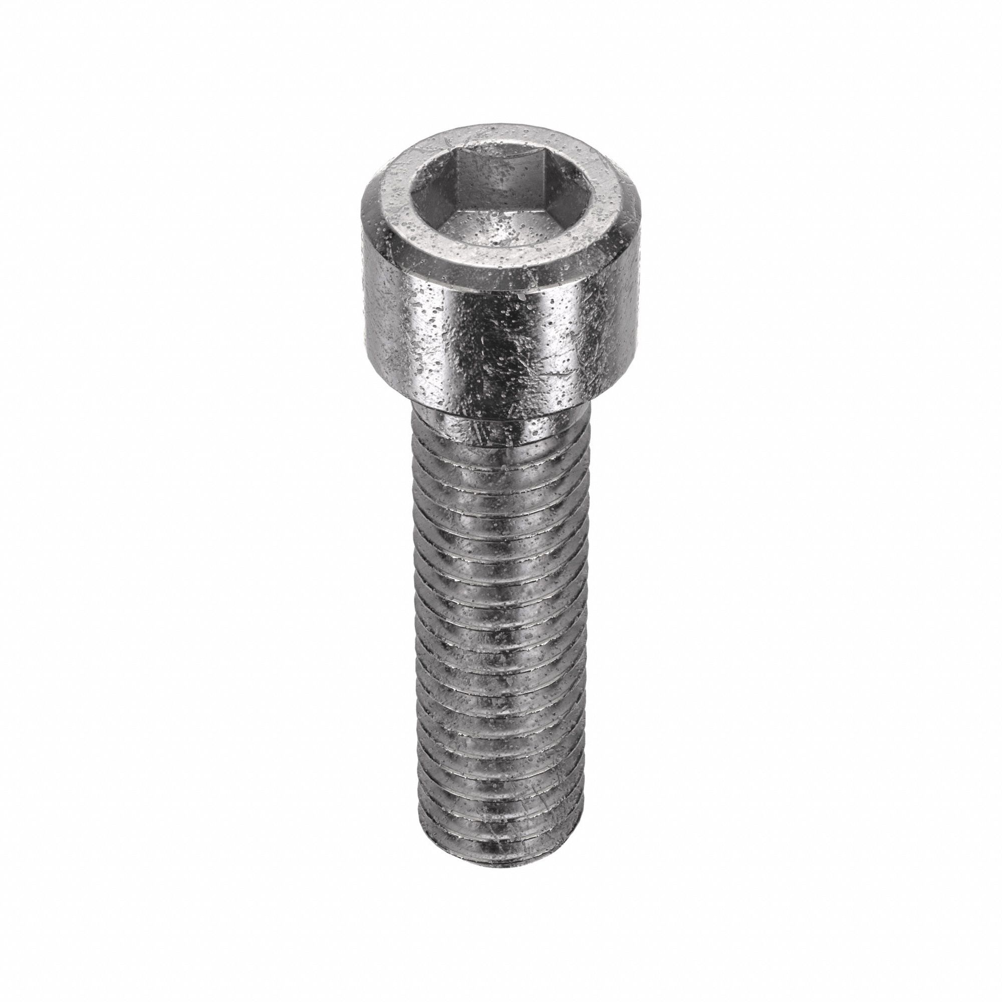Socket Head Cap Screw: 3/8"-16 Thread Size, 1 3/8 in Lg, Std, Plain, Stainless Steel, 18-8, 50 PK