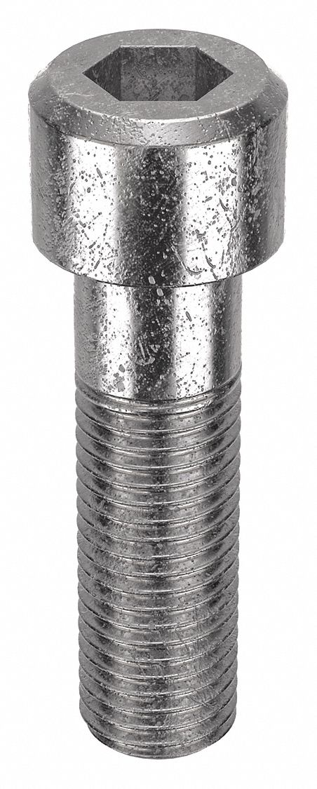 Socket Head Cap Screw: 1"-8 Thread Size, 3 1/2 in Lg, Std, Plain, Stainless Steel, 18-8, 5 PK