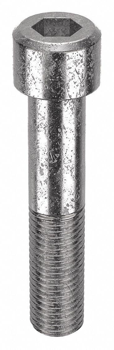 Socket Head Cap Screw: 1"-8 Thread Size, 5 in Lg, Std, Plain, Stainless Steel, 18-8, 5 PK