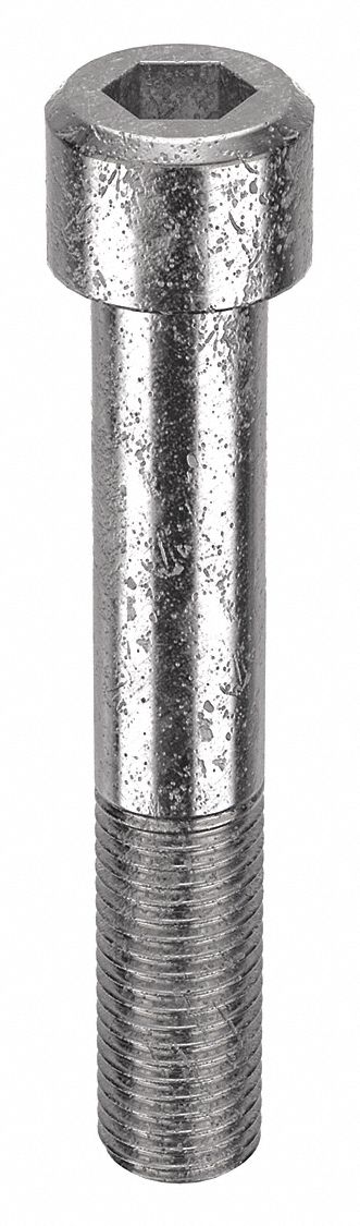 Socket Head Cap Screw: 1"-8 Thread Size, 6 in Lg, Std, Plain, Stainless Steel, 18-8, 5 PK