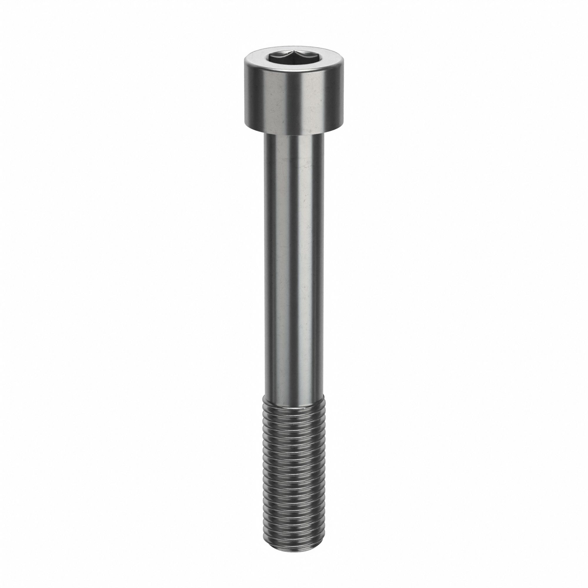 Socket Head Cap Screw: 1"-8 Thread Size, 7 in Lg, Std, Plain, Stainless Steel, 18-8, 1 in Head Ht