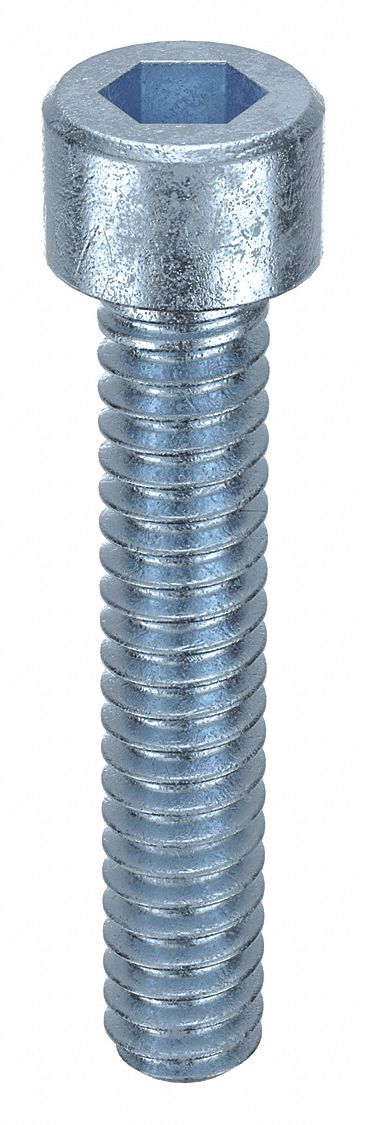 Socket Head Cap Screw: #4-40 Thread Size, 5/8 in Lg, Std, Zinc Plated, Alloy Steel, 100 PK