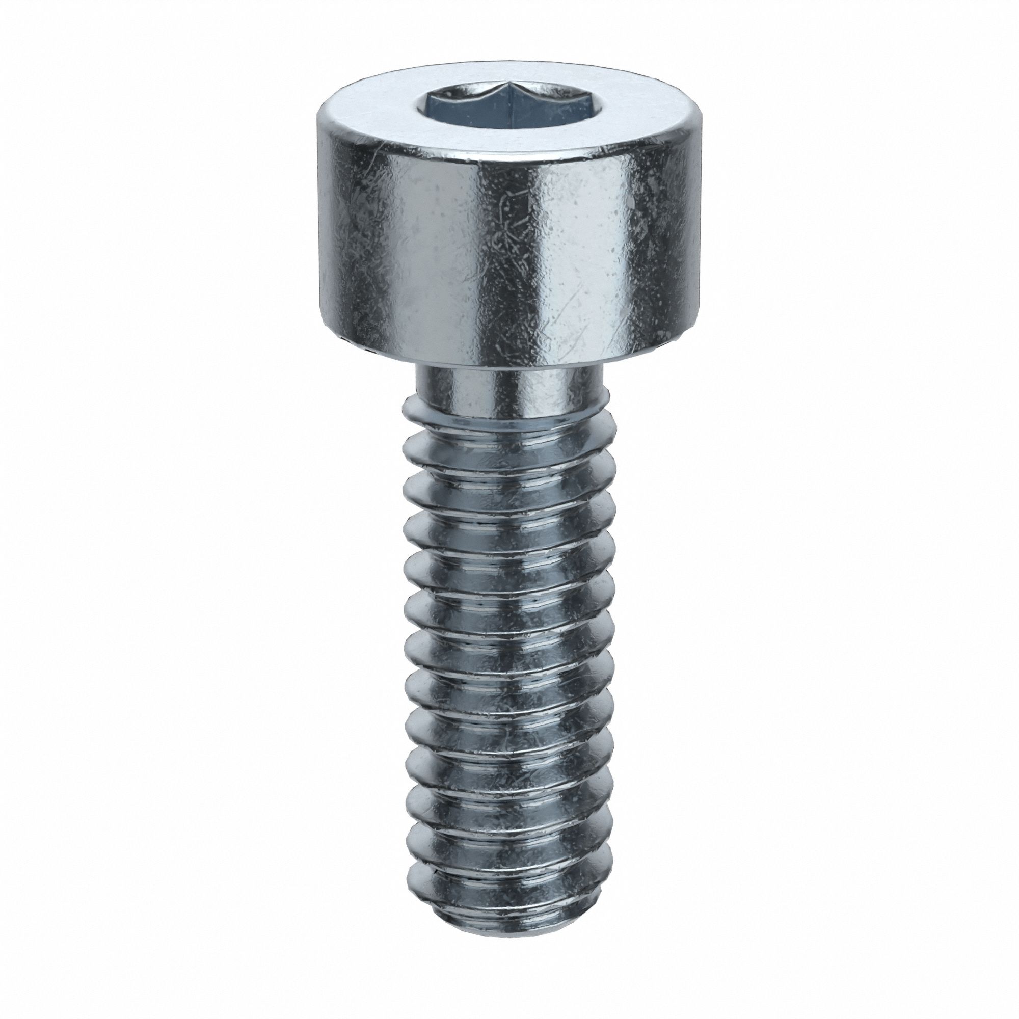 Socket Head Cap Screw: #5-40 Thread Size, 3/8 in Lg, Std, Zinc Plated, Alloy Steel, 100 PK