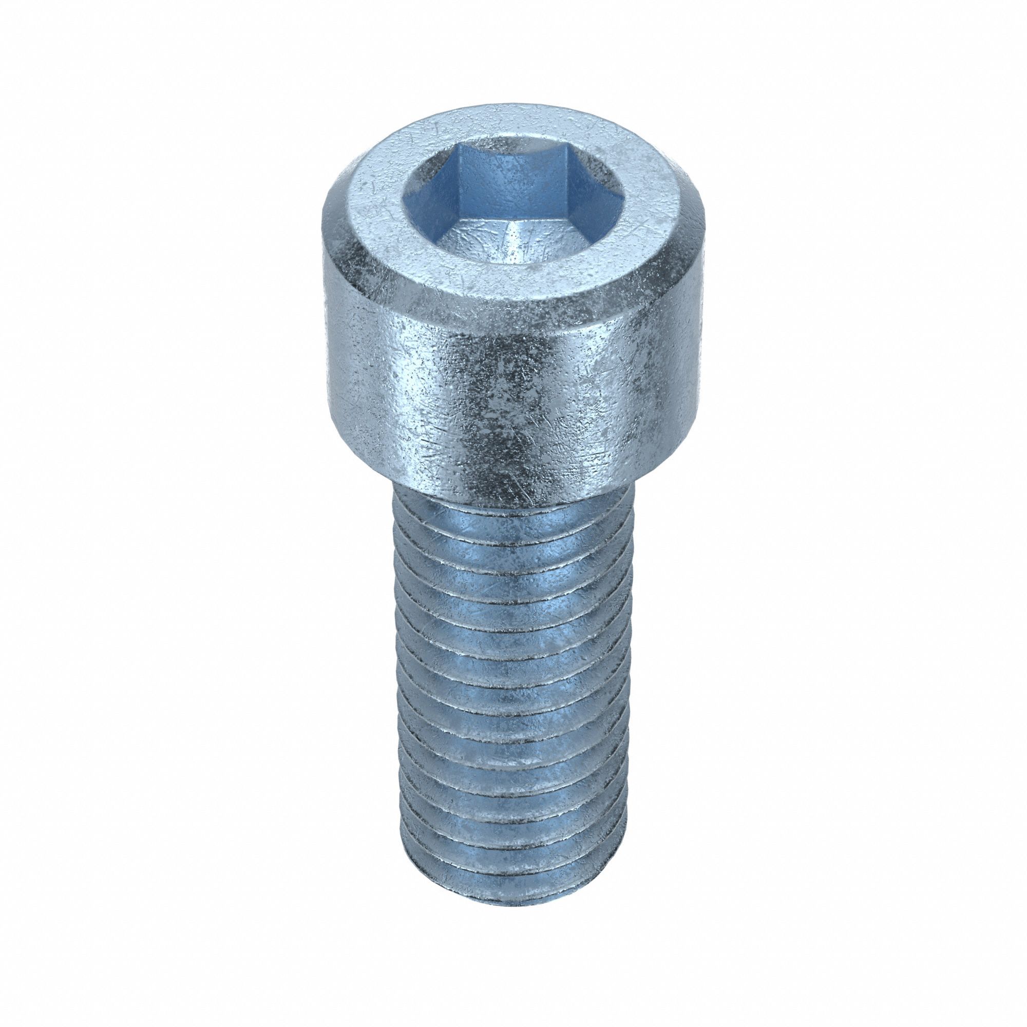 Socket Head Cap Screw: 1/2"-13 Thread Size, 1 1/4 in Lg, Std, Zinc Plated, Alloy Steel, 10 PK